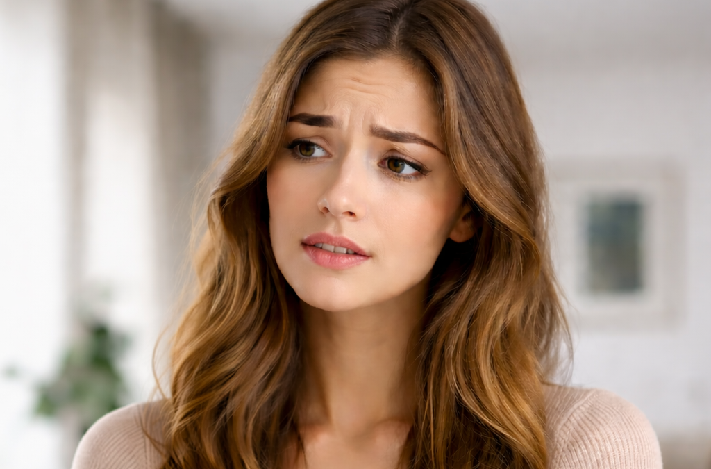 mujer preocupada por falla de tratamiento