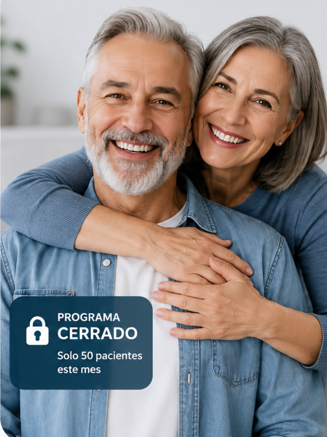 pareja mayor sonriente