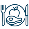 icono plato de comida